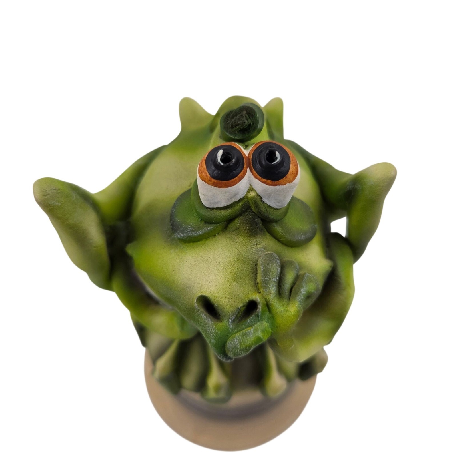 Todd Warner Frog Toad Bell 1997 Art Pottery Animal Series Artist Signed Dated