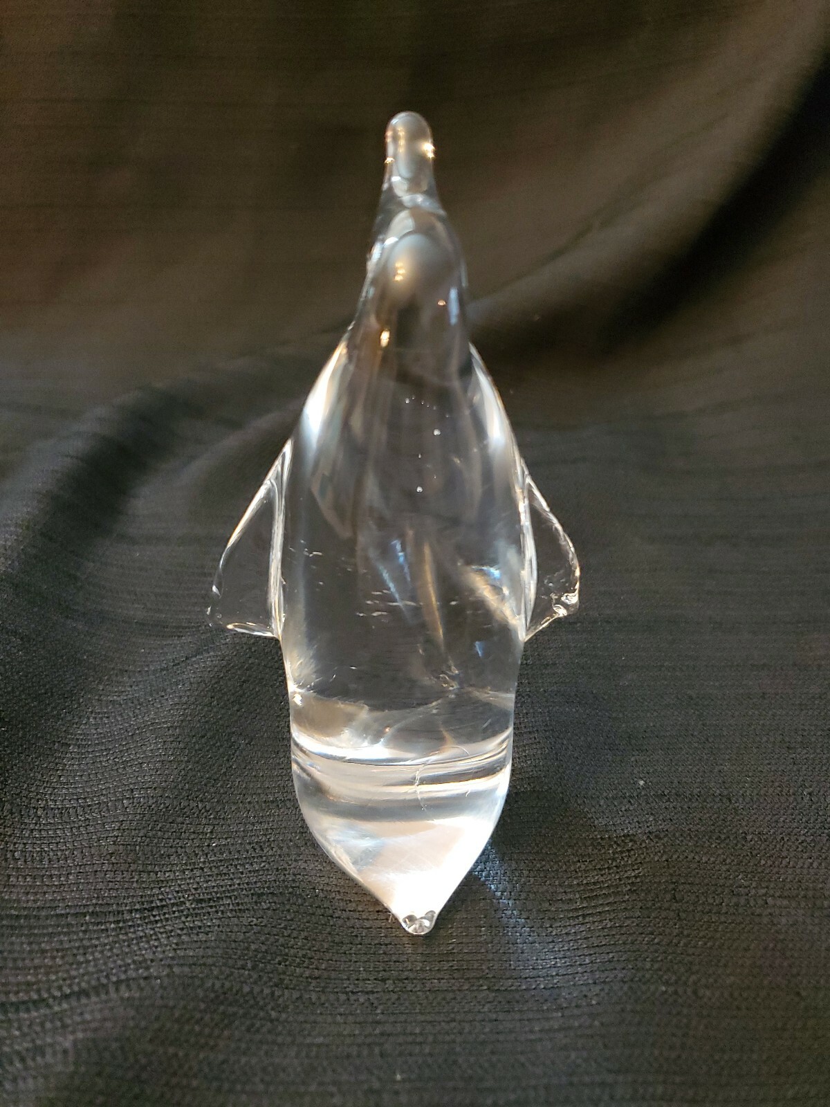 Decorative Art Glass Penguin Art Sculpture Paperweight Collectible Figurine