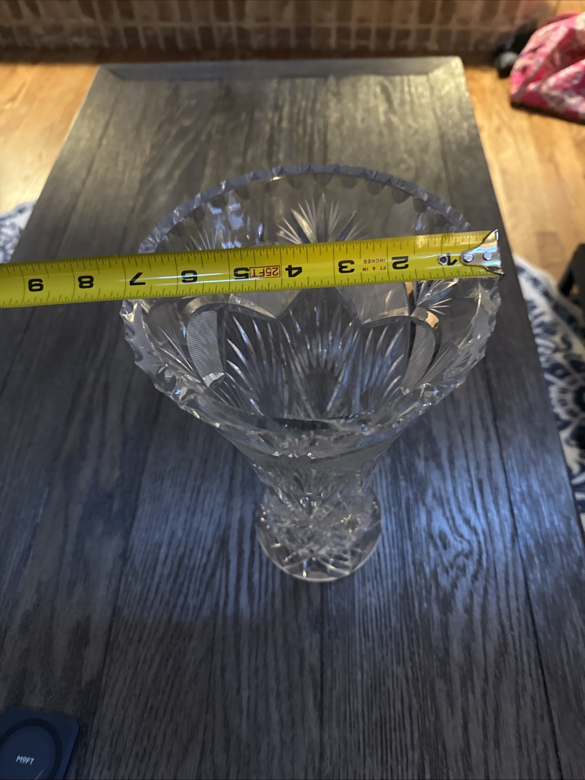 Cristal D’Arques-Durand Vintage Heavy 24% Lead Crystal Vase 12″