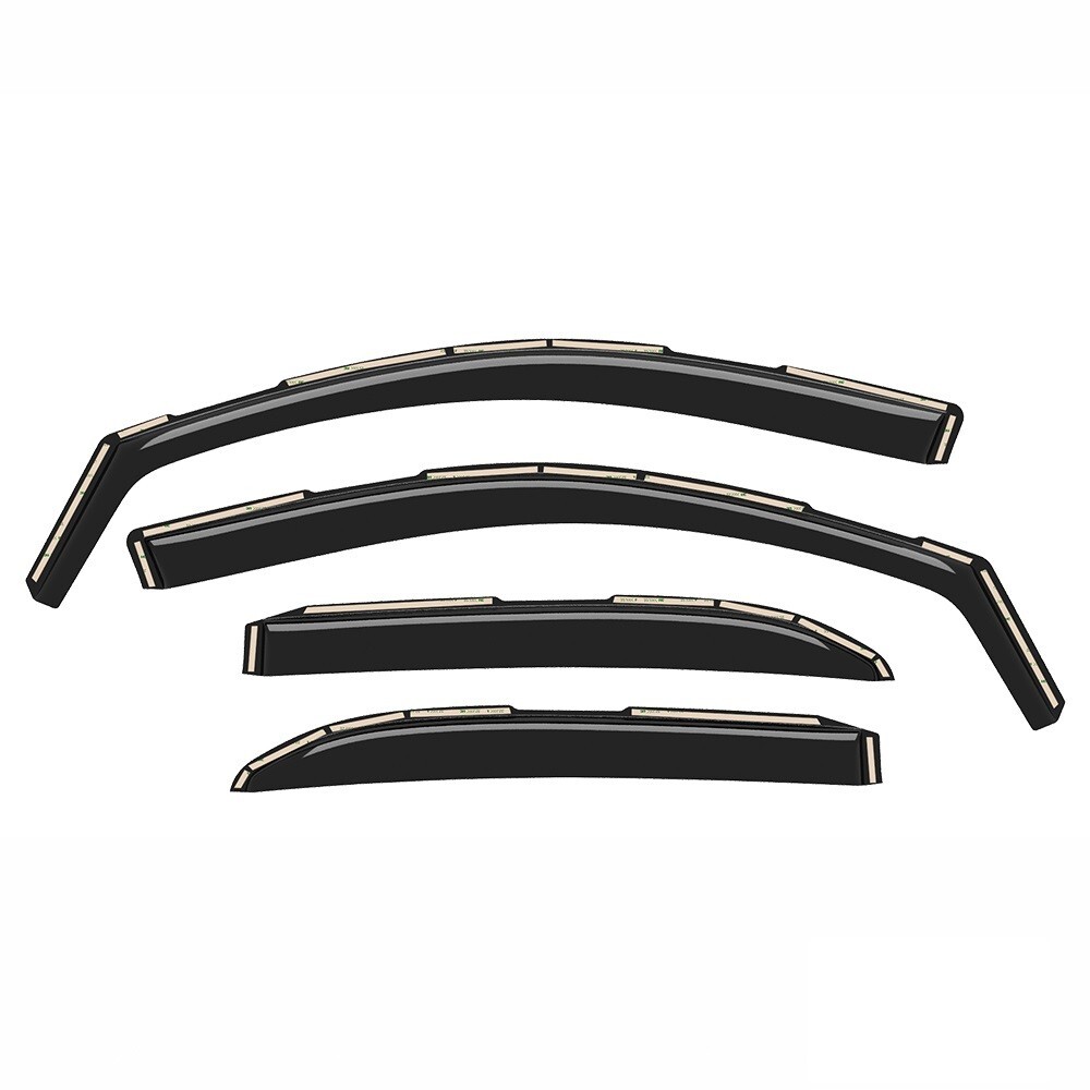 Sun Rain Visors Wind Rain Guards for 2019-2024 GMC Sierra 1500 Double Cab