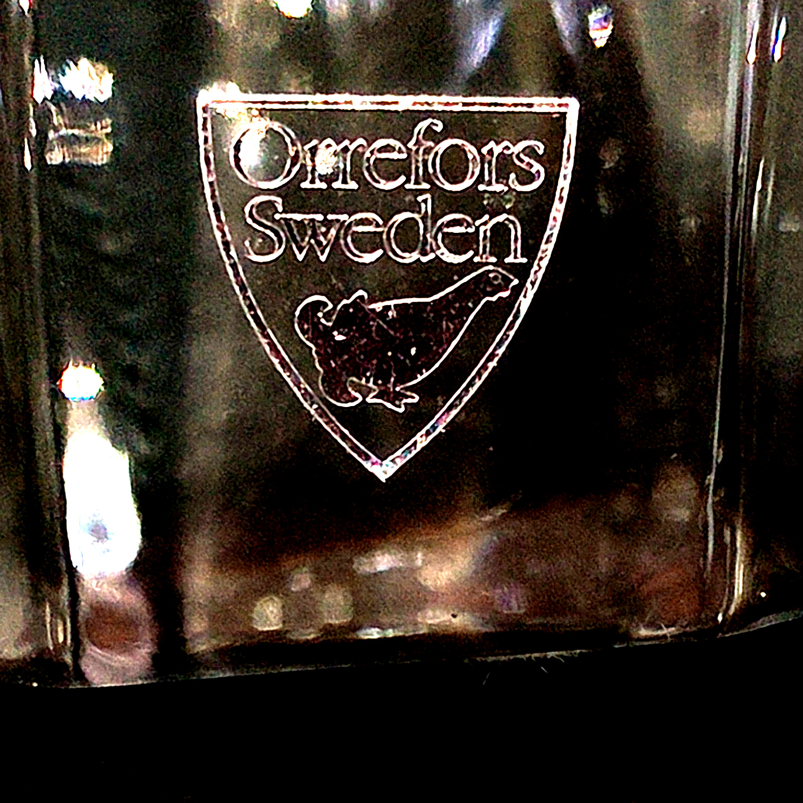 ORREFORS RESIDENCE VASE, Cut Lead Crystal, 6 1/8″, #4570, Silver Tag, SWEDEN
