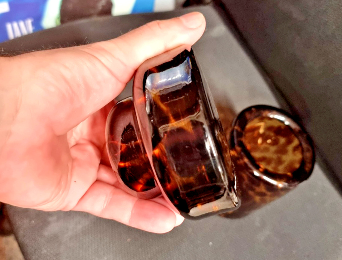 Stunning 1950’s Signed ‘Barovier e Toso’ Murano Tortoiseshell Jar with Lid WOW!