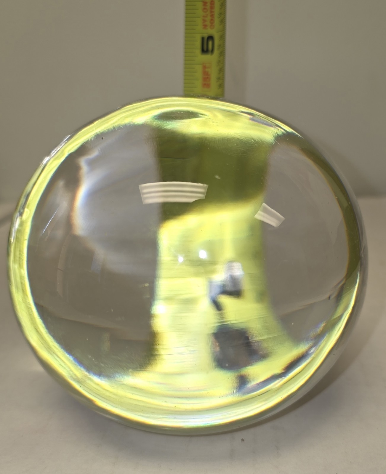 1976 Atlantis Gulotta Signed Paperweight Crystal Ball Orb