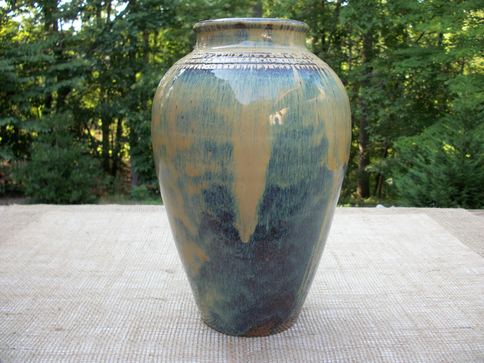 Charles Boyd Craven Vase, NC Potter, ca 1973, 11-3/4 Inch Tall / 7-3/4 Inch Diam