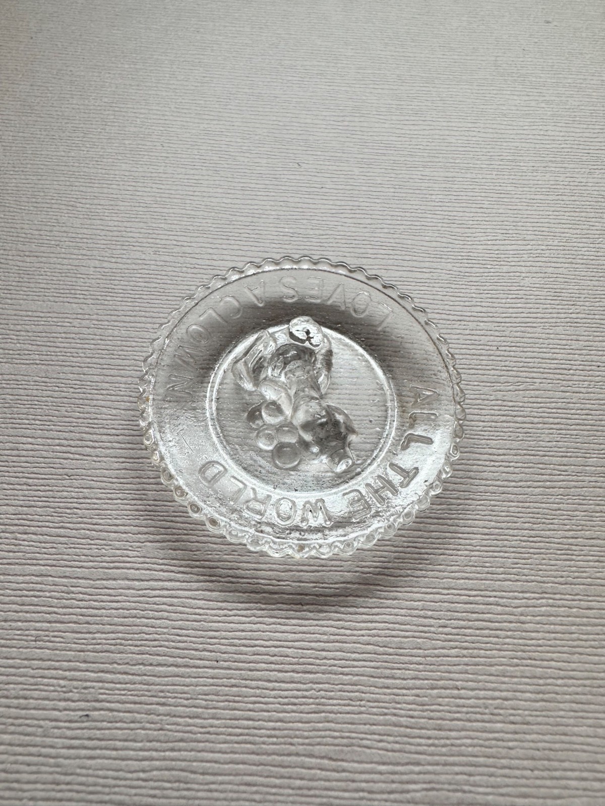 Mosser Glass Pee Wee Clown Plate All World Loves A Clown Letter Q