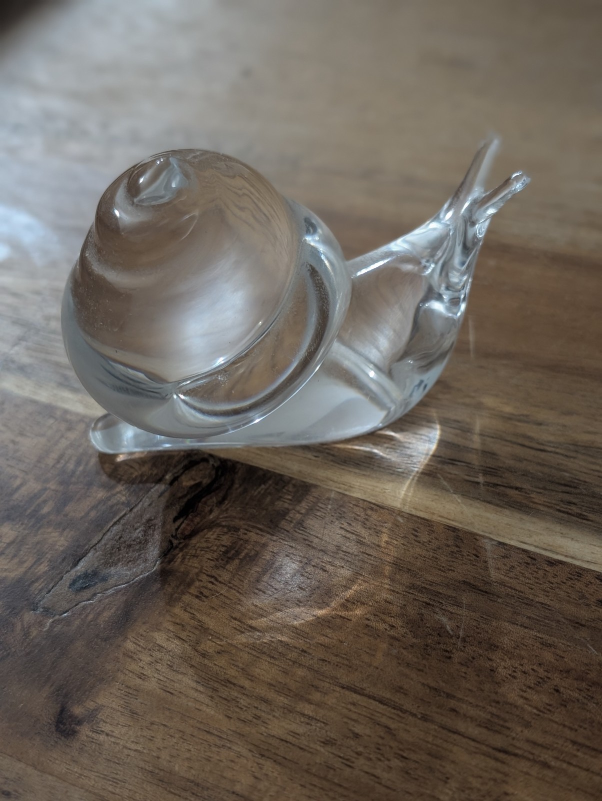 Steuben Snail Sculpture