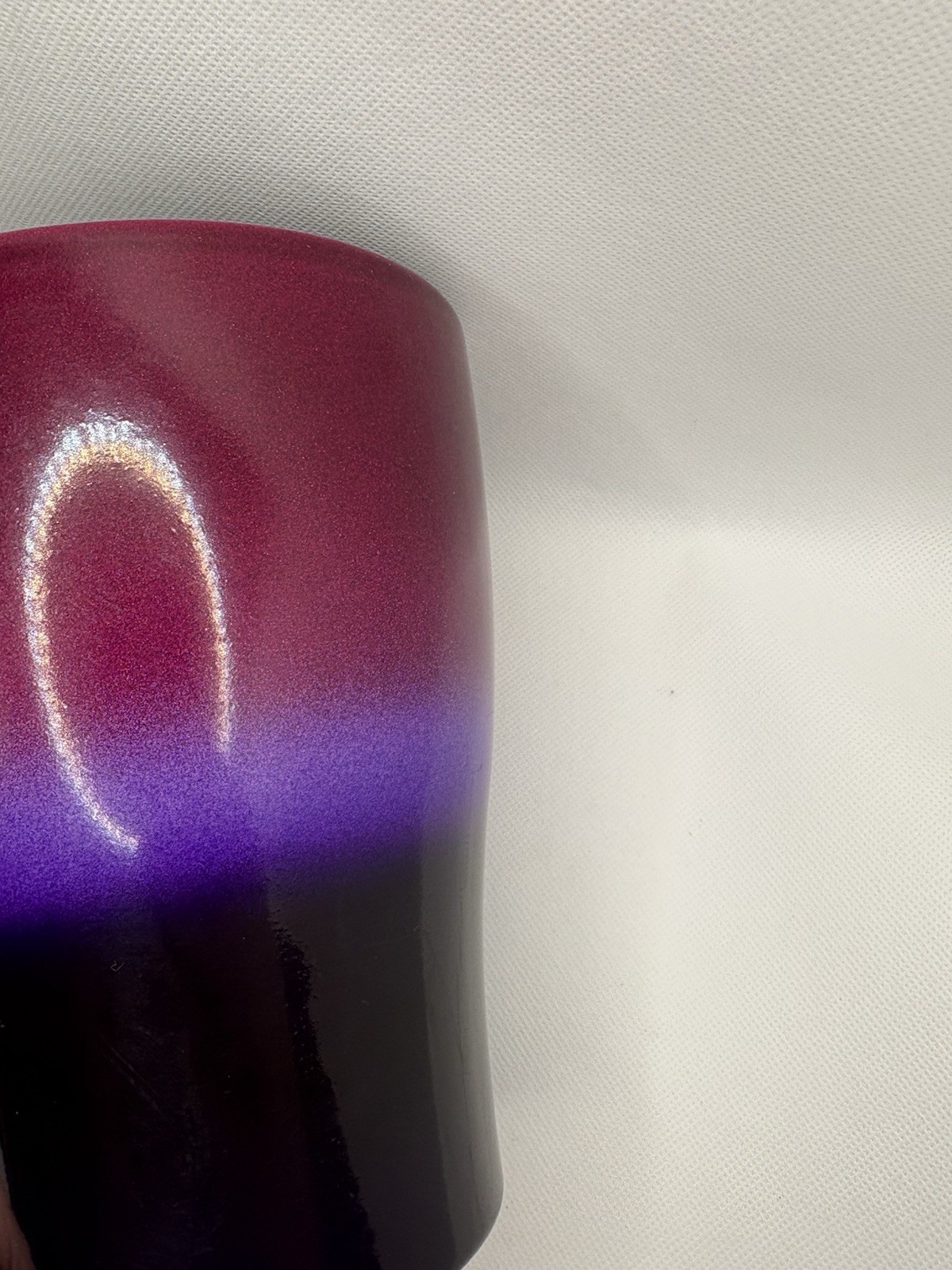 Scheurich Germany 620-15 Ceramic Orchid Pot Glossy Plum Purple Ombre Waterproof
