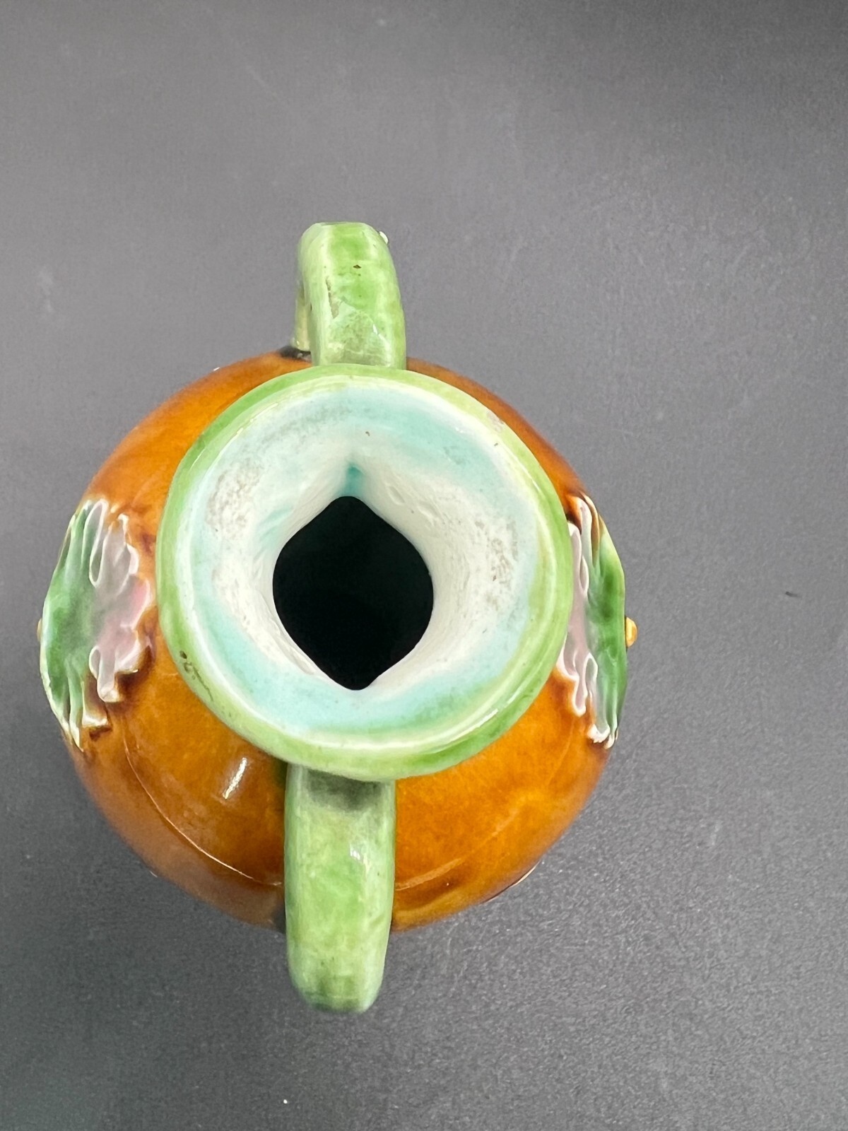Continental Majolica Flower Bud Vase