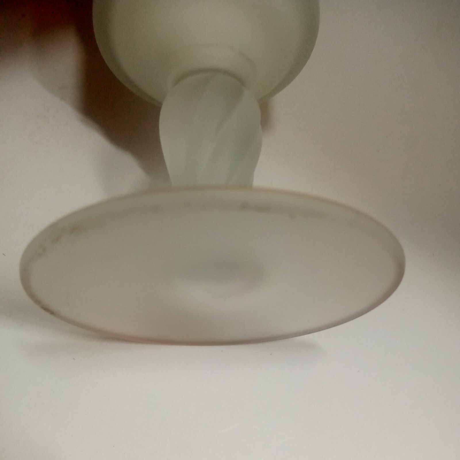 Vintage Norleans Satin Ware White Floral Vase Pedestal Base 10 Inches READ