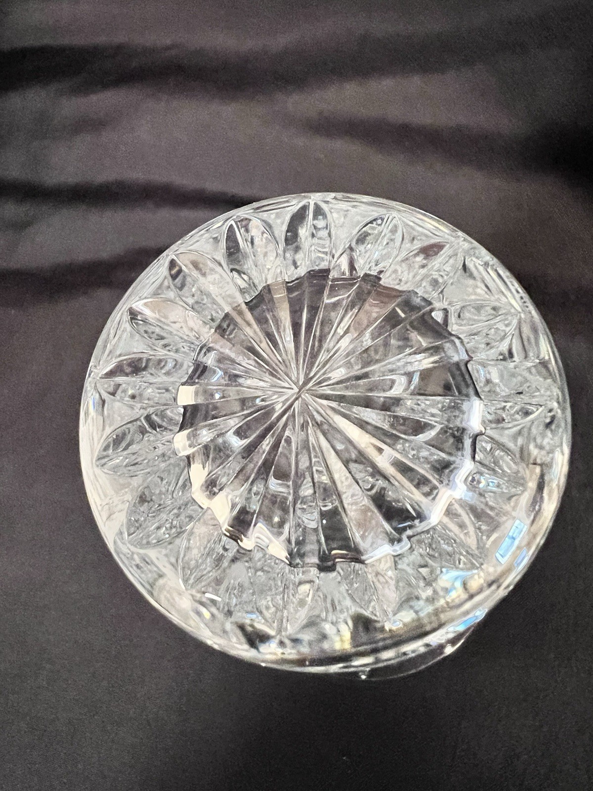 WATERFORD Crystal KILRANE Signed Flared & Tapered Trumpet Vase 8″ Vintage