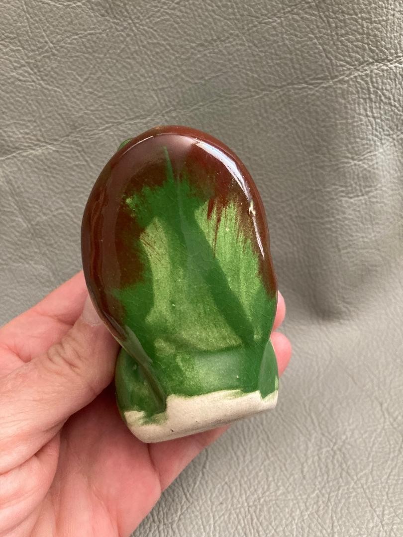 Vintage CALIFORNIA Pottery RIO HONDO Squirrel Toothpick Holder with Label