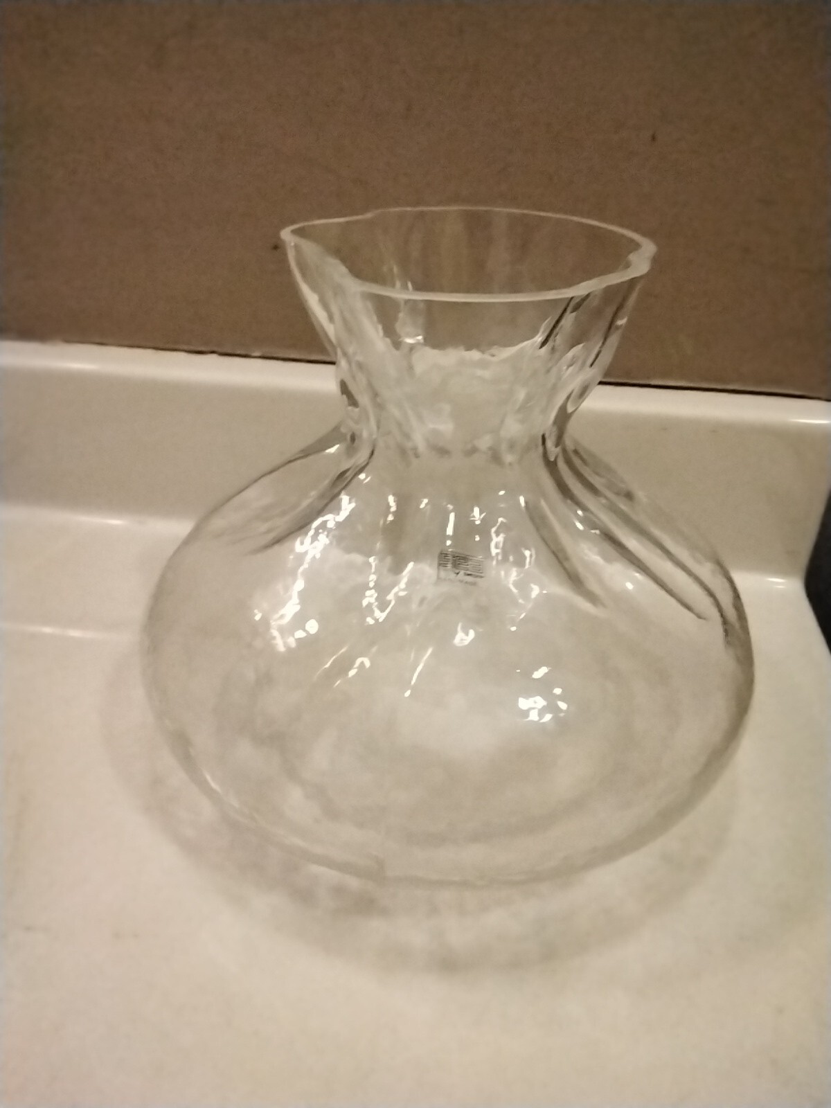 VINTAGE SEA OF SWEDEN HAND MADE By RUNE STRAND Sack GLASS VASE