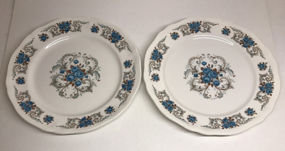 Lot Of 6 Flat Plates Moulin Des Loups ORCHIE Model SÉVIGNÉ D 26 Cm