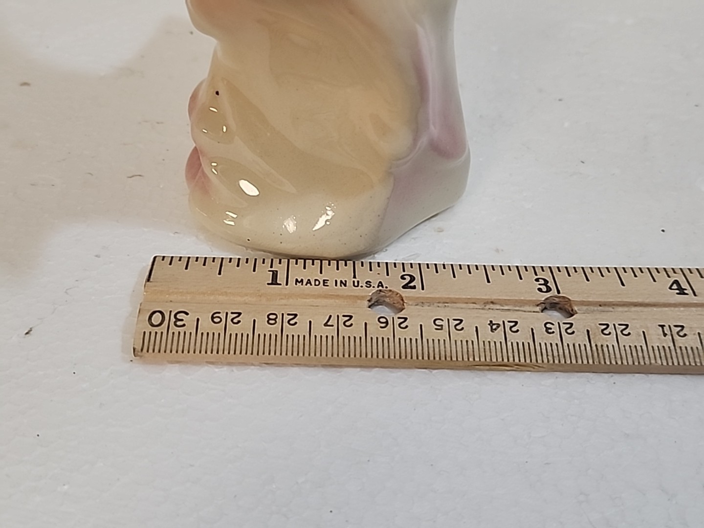 VTG Royal Copley Swallow Bird Tree Stump Figurine Pink Mauve MCM 1950’s Ceramic