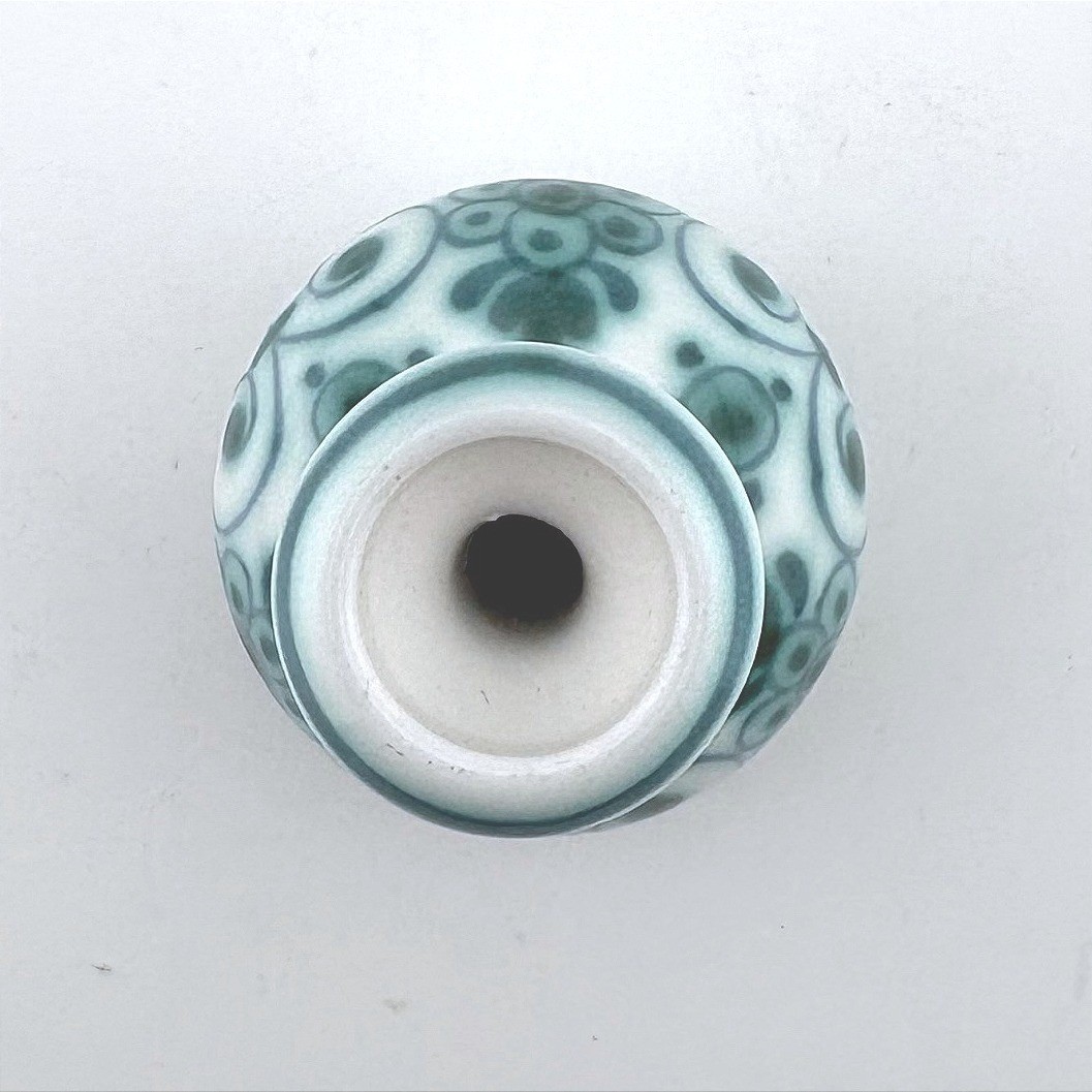 Rare Vintage Delft Delvert Pattern Hand Painted Ceramic Bud Vase 1970
