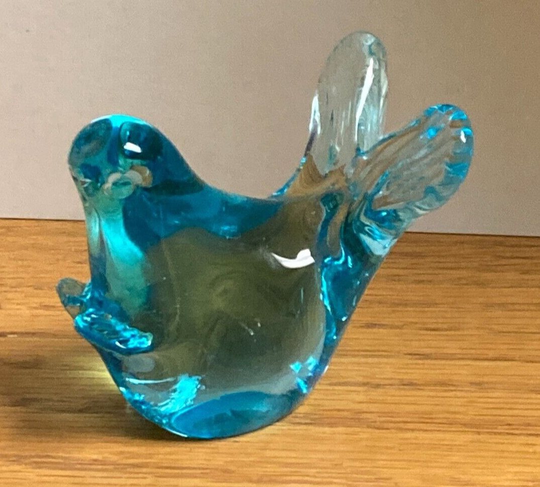 VINCI Hand Blown Glass Baby Seal/Sea Lion Figurine