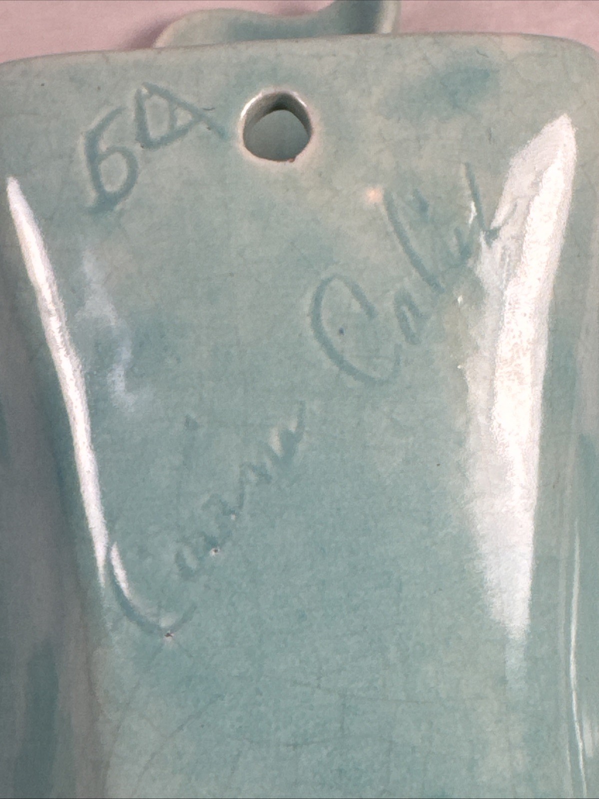 VTG Wall Pocket Covina California Pottery Retro Leaf Shape FreeStand Vase
