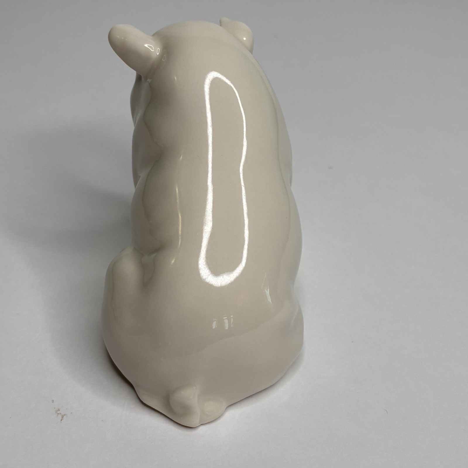 Vintage Belleek Pottery Porcelain Pig Figurine: 2″ Height, Ireland