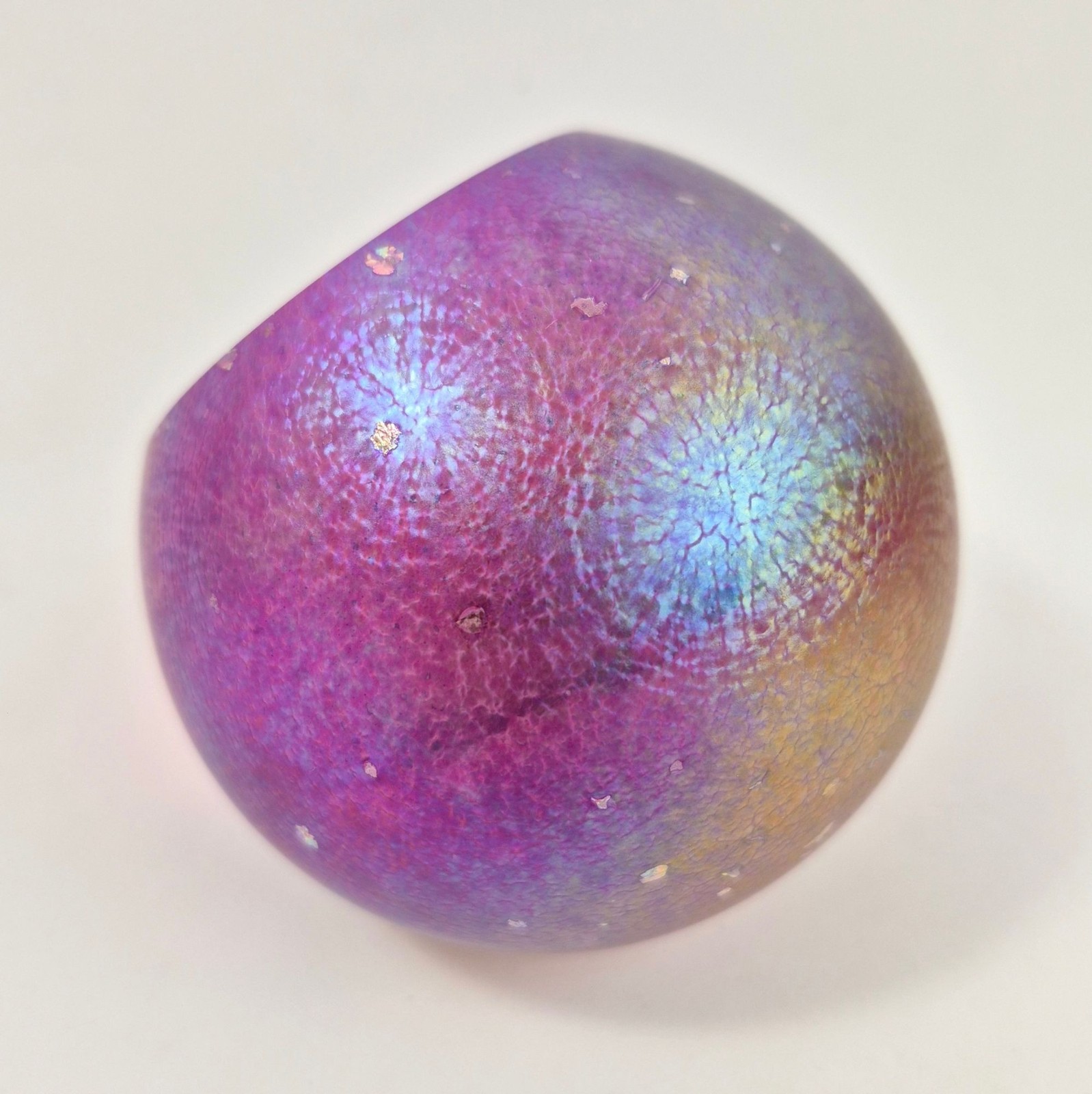 Glass Eye Studio Celestial Series Heart Nebula Art Glass Sphere Paperweight GES