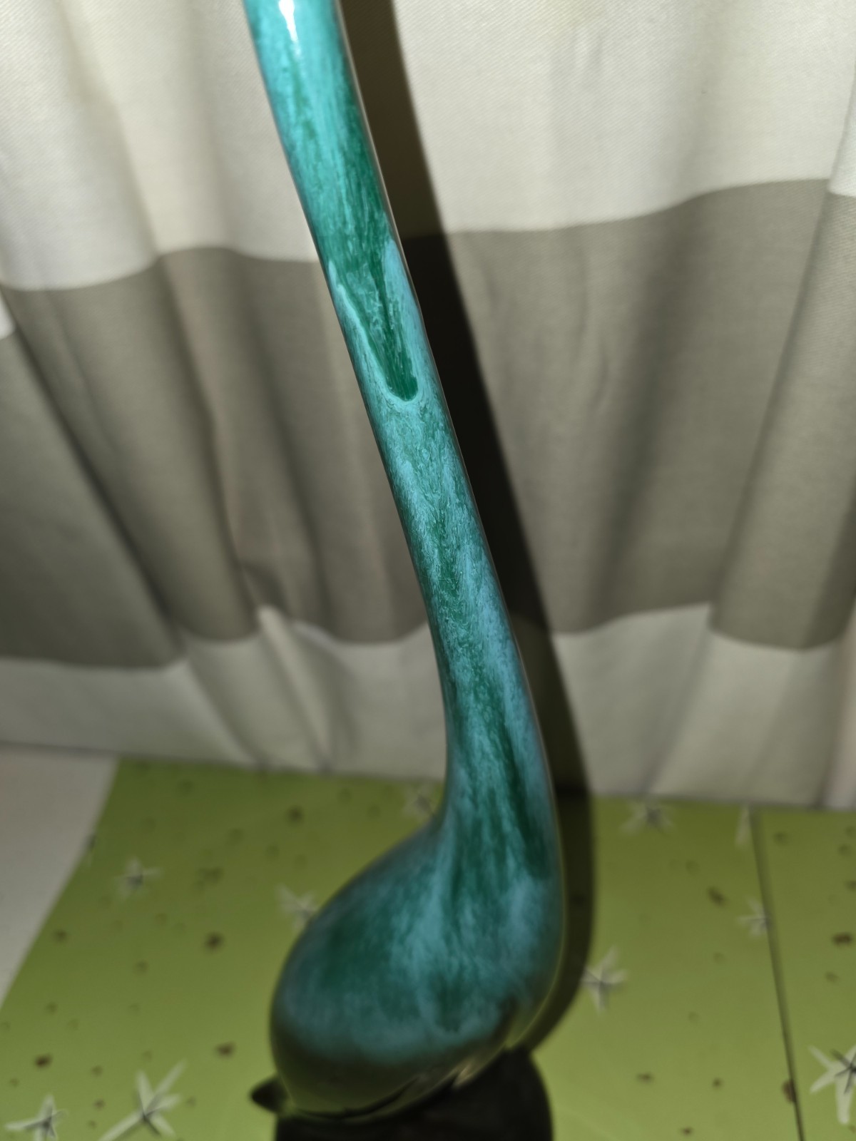 Vintage Blue Mountain Pottery Canada Long Neck Swan Duck Bird Crane Figurine 16″