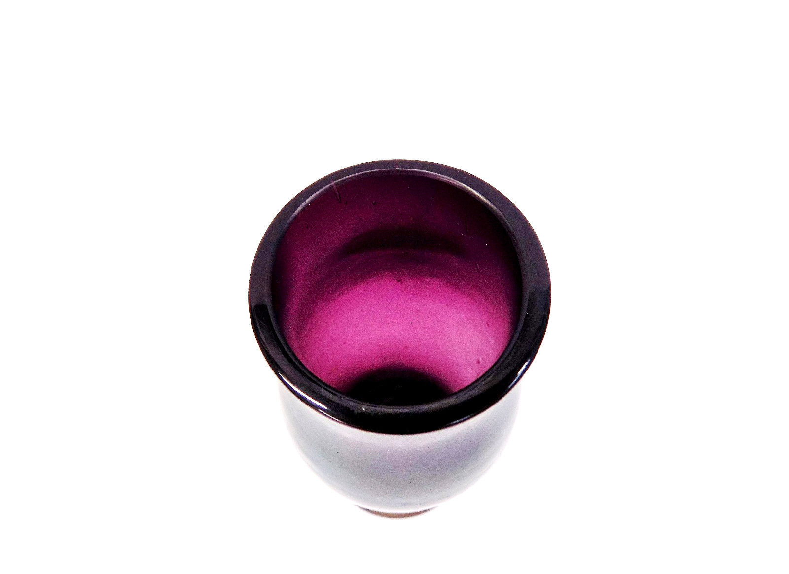 Lovely Antique Iridescent Amethyst Art Glass Vase, Probably Loetz