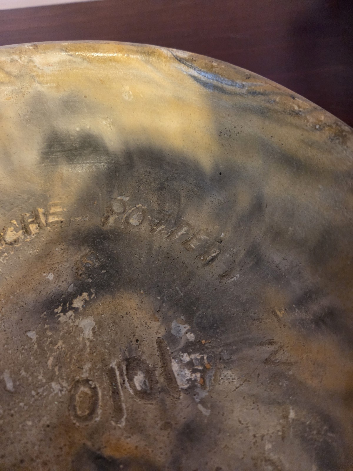 Black And Yellow Feather Glazed Comanche Pottery Planter Name And Patent Number