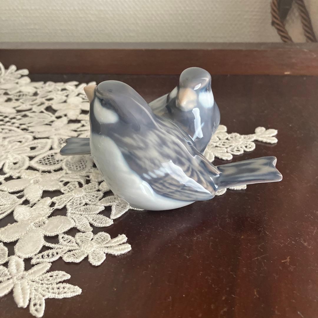 Royal Copenhagen Sparrow Lovebird Elegant Graceful Formal Luxury Denmark Japan