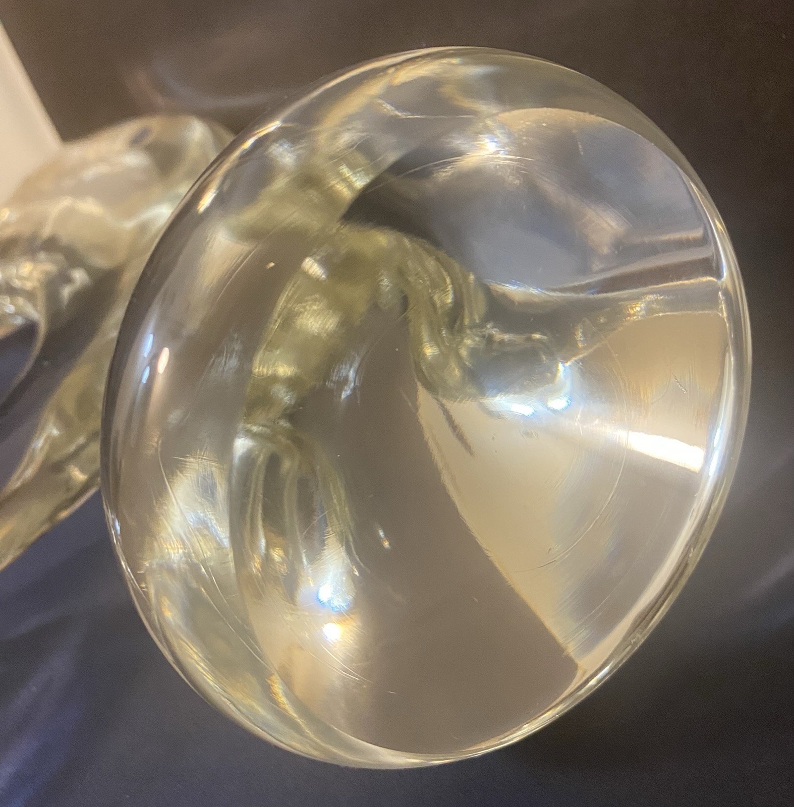 Art Glass Swordfish Sculpture 16” Tall Very Heavy Hand Made