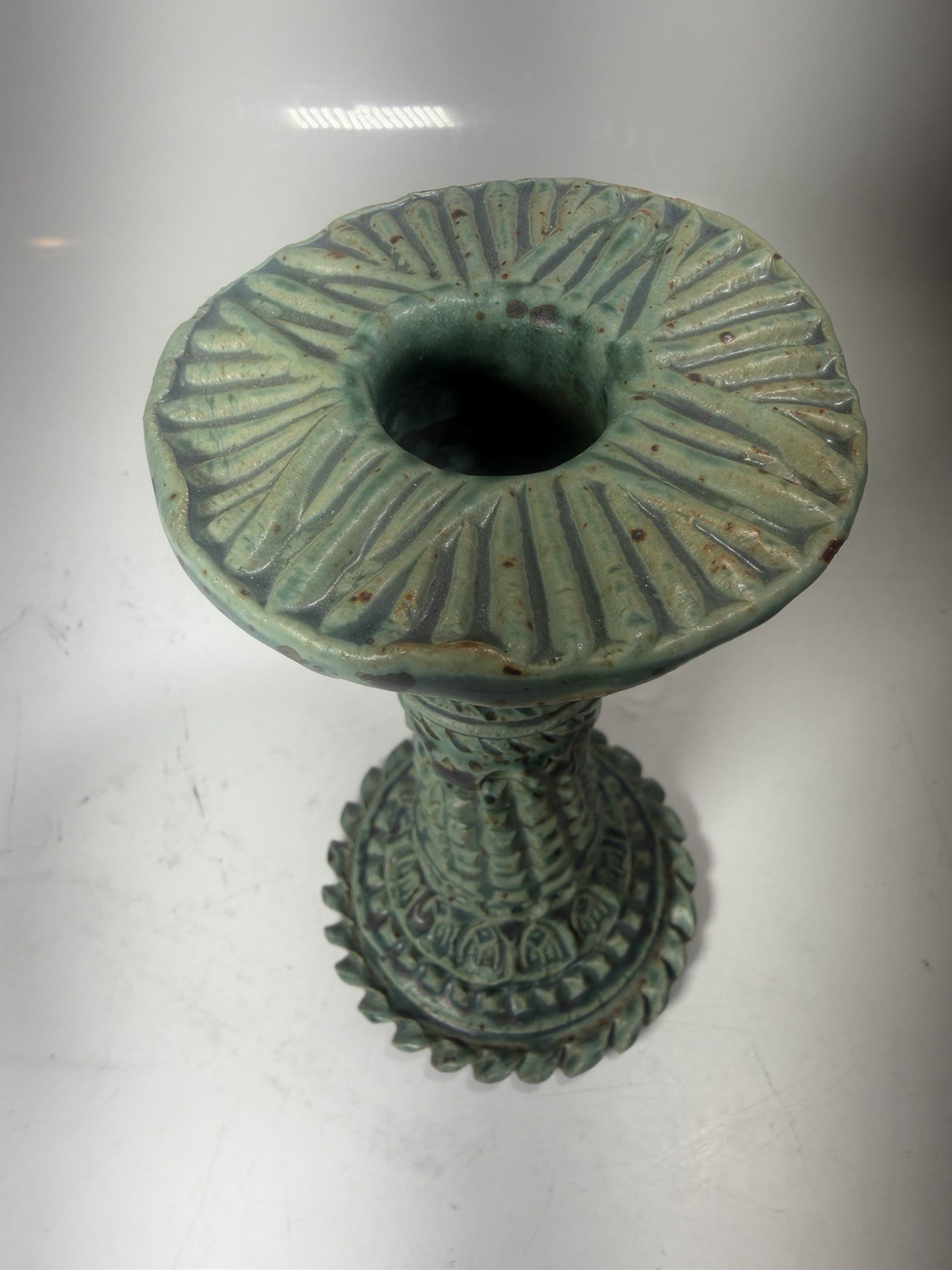 Vintage 1970’s Barbara Brotman Candleholders Studio Pottery Brutalist Signed BB