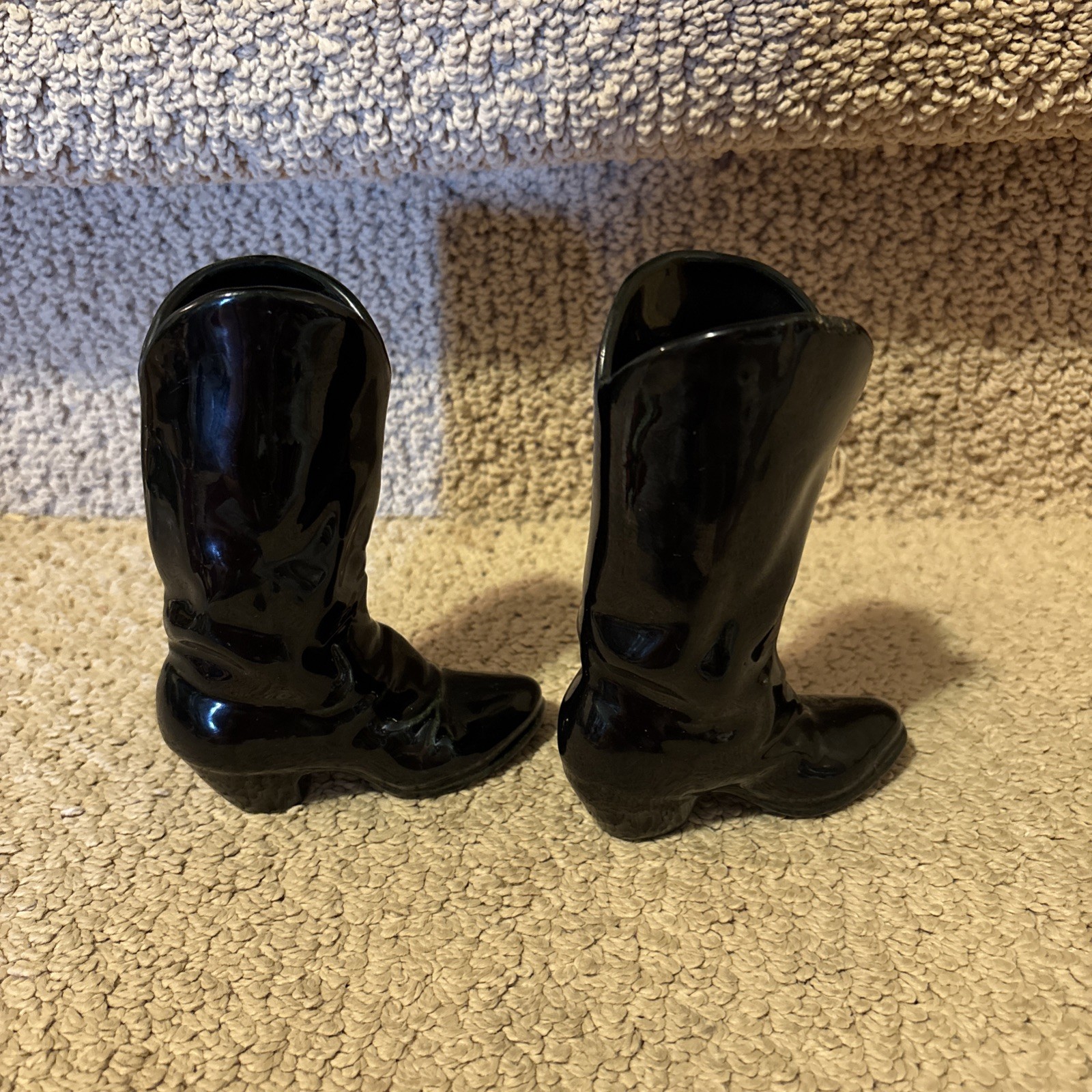 Rare Rosemeade Dakota Pottery Women’s Pair Cowboy Boots Set