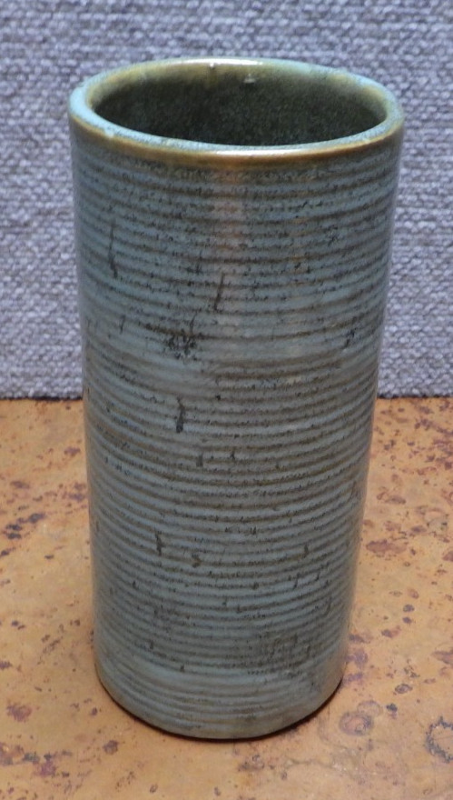 Vintage Zanesville Stone Age Modern Vase 8″ MCM C2