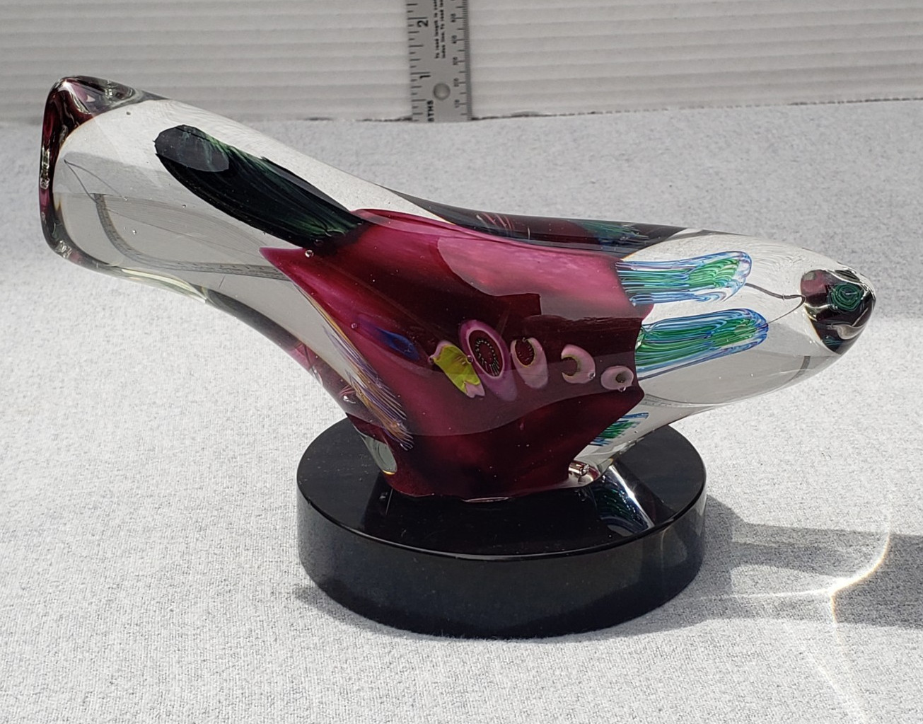 Handblown Art Sculpture Abstract Twisted Art Glass Mike Carney Sgn ’94 Vitra 7.5