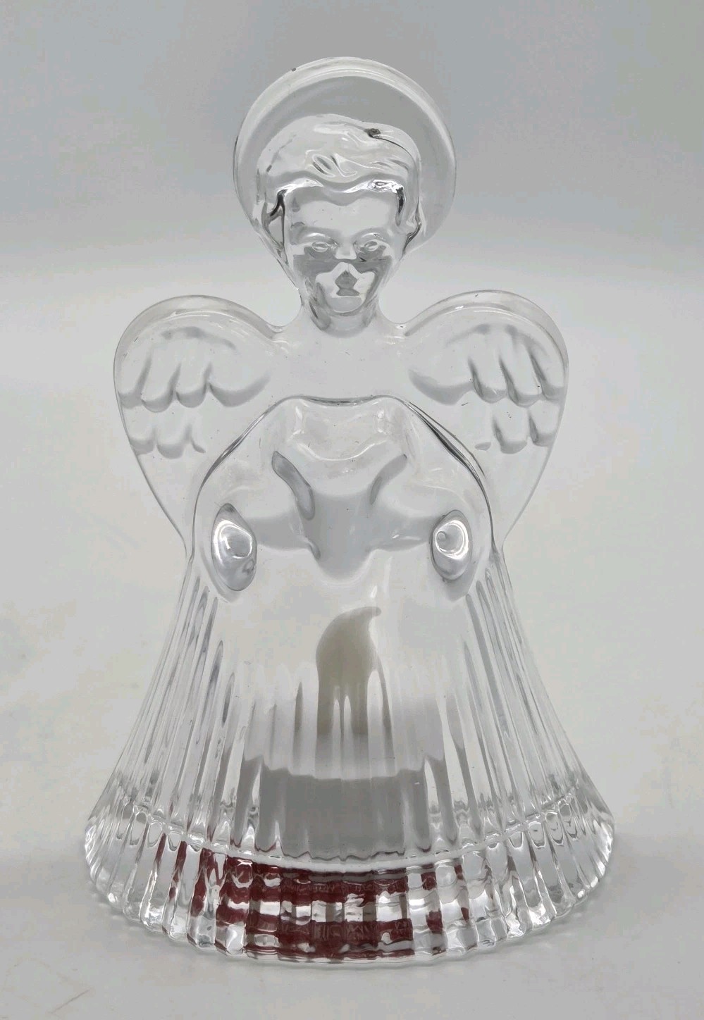 Celebrations by Mikasa Crystal Angel Tealight Candle (Included) Holder 5.25″ T