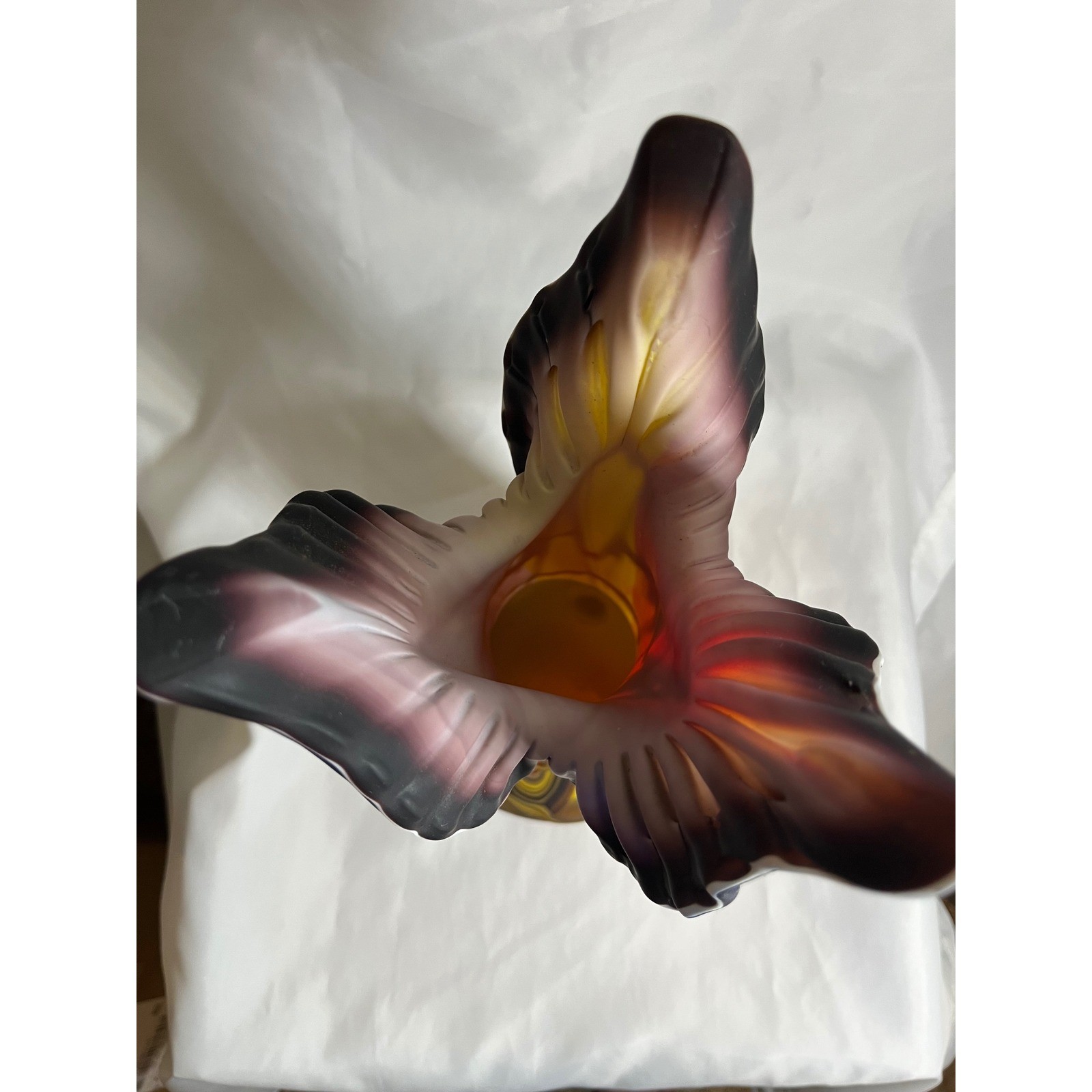 Essie Zareh Balkan Russia Art Glass Jack in the Pulpit Vase 16 Inch
