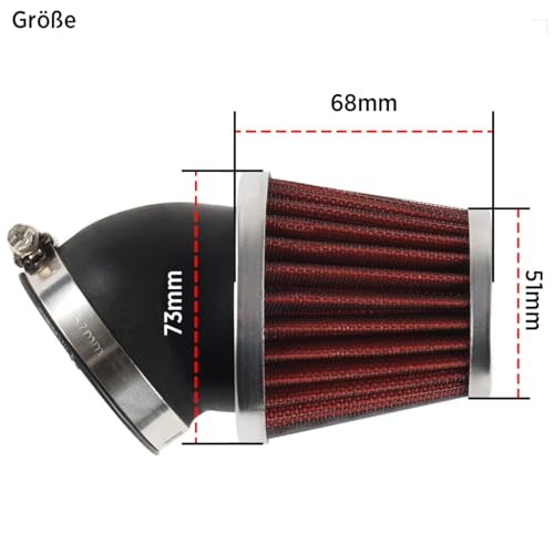 Air Cleaner Motorcycle Carburetor Filter,34mm 35mm 36mm Perfect 34/35/36mm Red