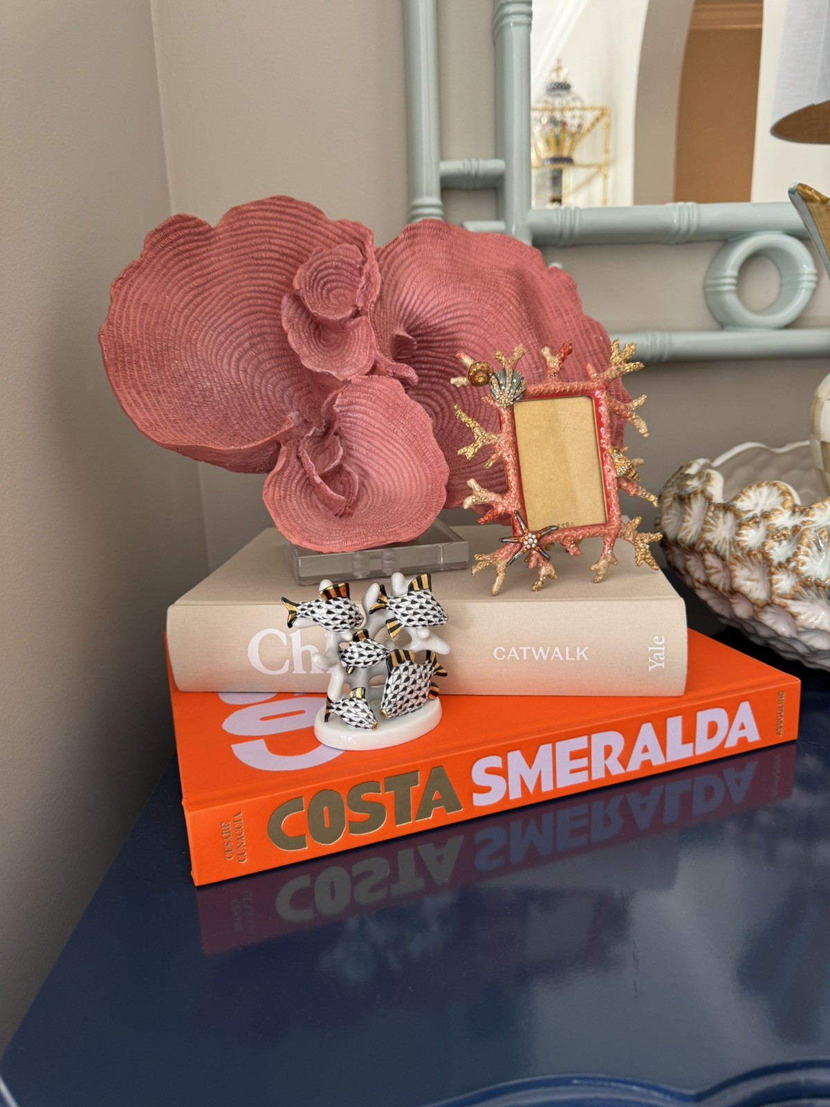 Polystone Coral Decorative Sculpture Home Decor Statue