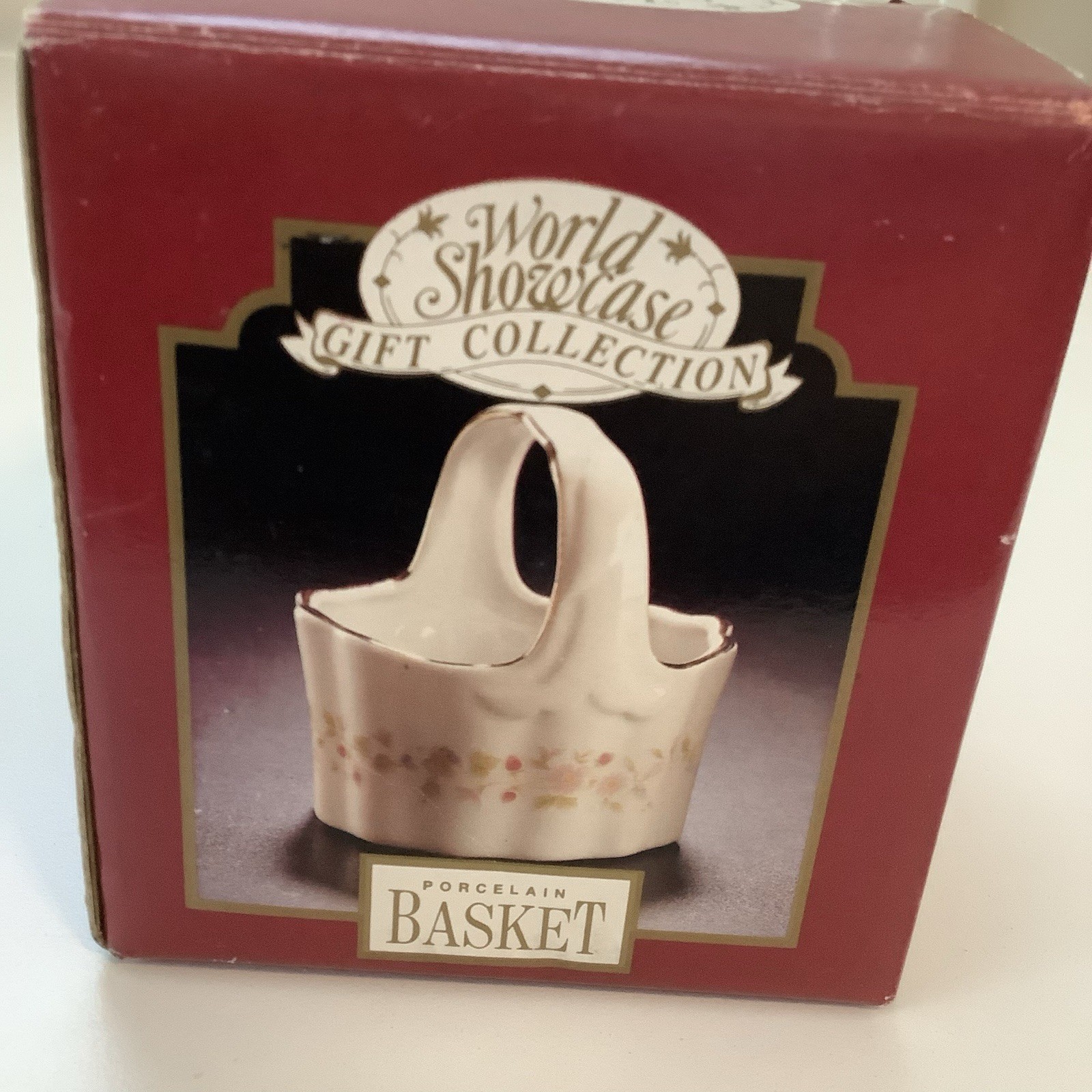 Vintage Jamestown China Porcelain Basket In Box
