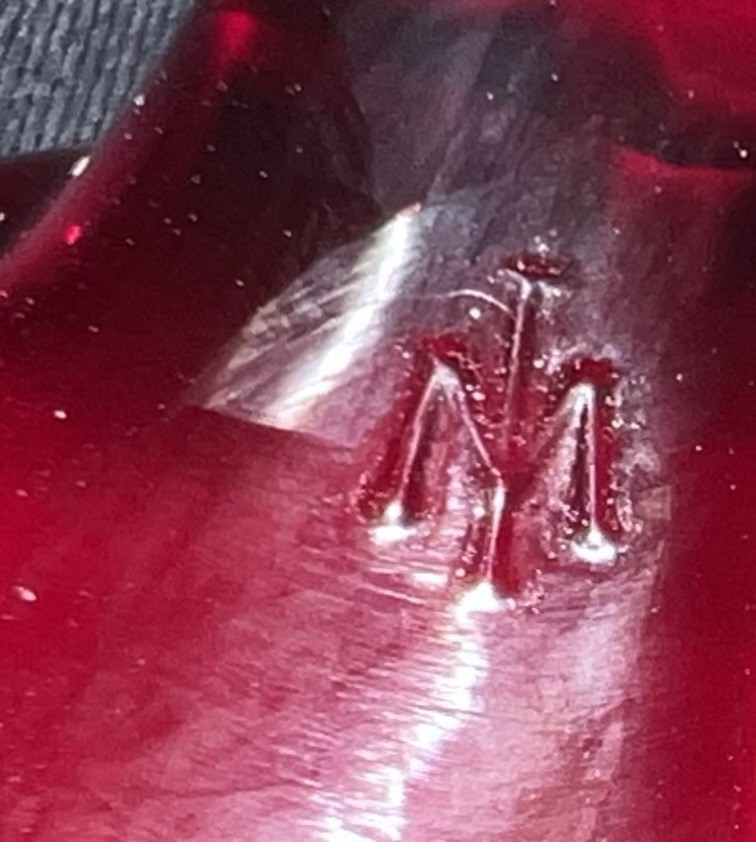 Viking Signed Ruby Red MAMA BEAR New Martinsville Mold Glass Figurine