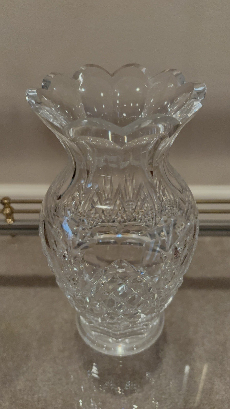 Waterford Crystal 9 In Vase Romance Of Ireland