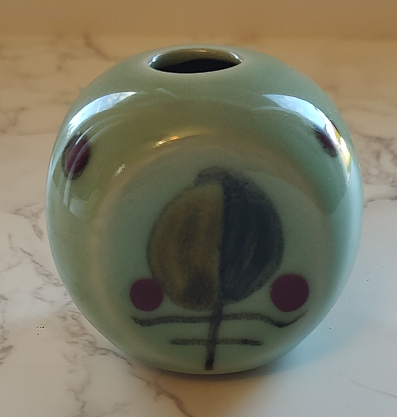 Art Pottery Ceramic Bud Vase Tree Theme A3