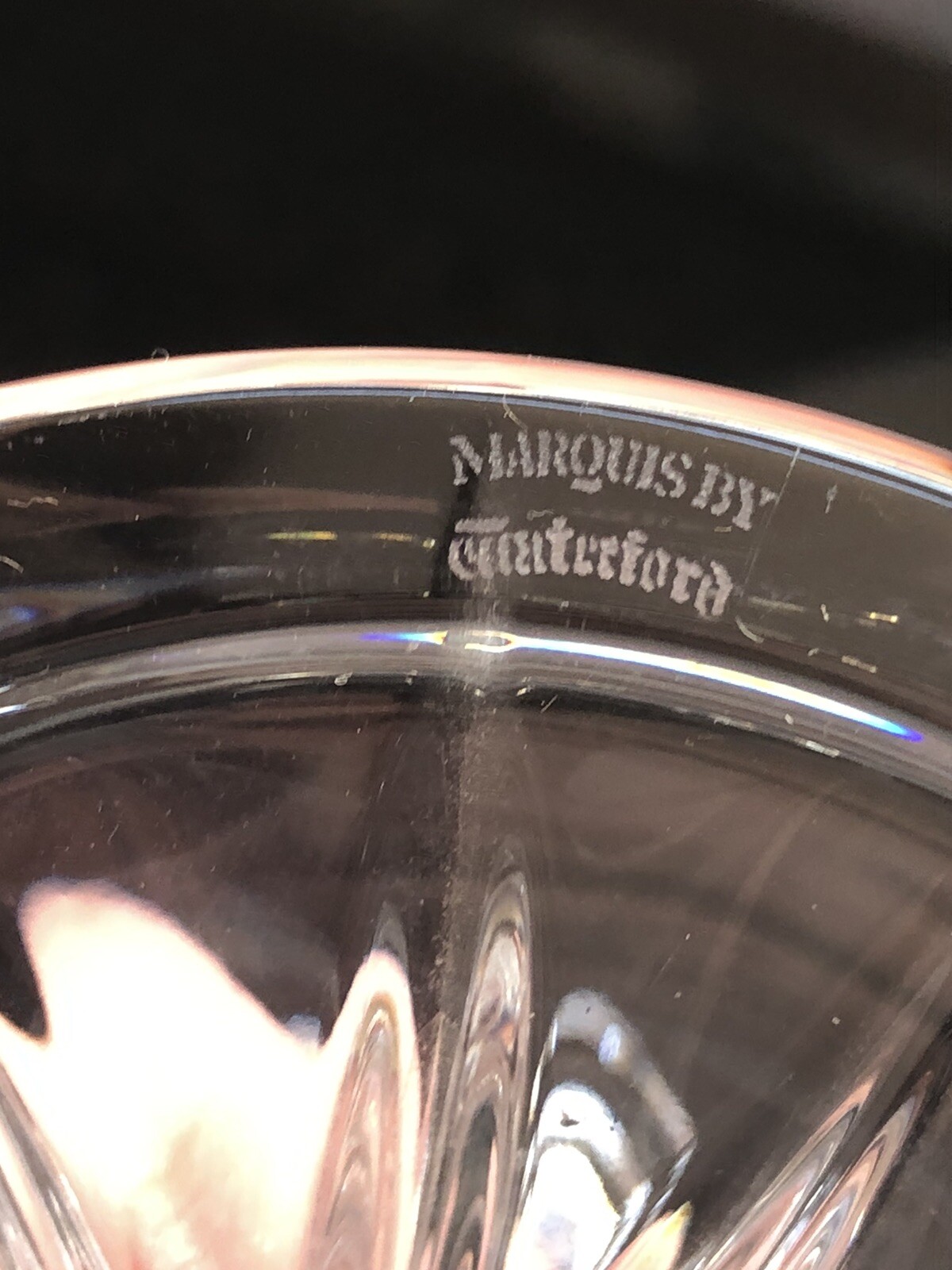MARQUISE BY WATERFORD CUT CRYSTAL UNITY PILLAR TAPER CANDLE HOLDER 5,25”