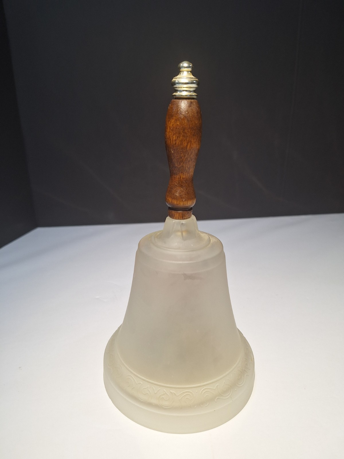 Vintage Westmoreland Frosted Glass Bell Music Box