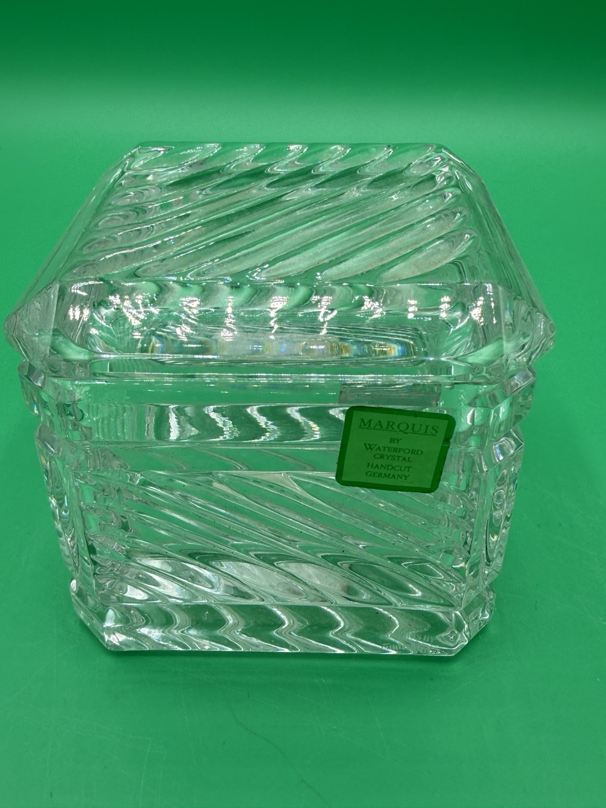 Marquis By Waterford Crystal Square Trinket box With Lid