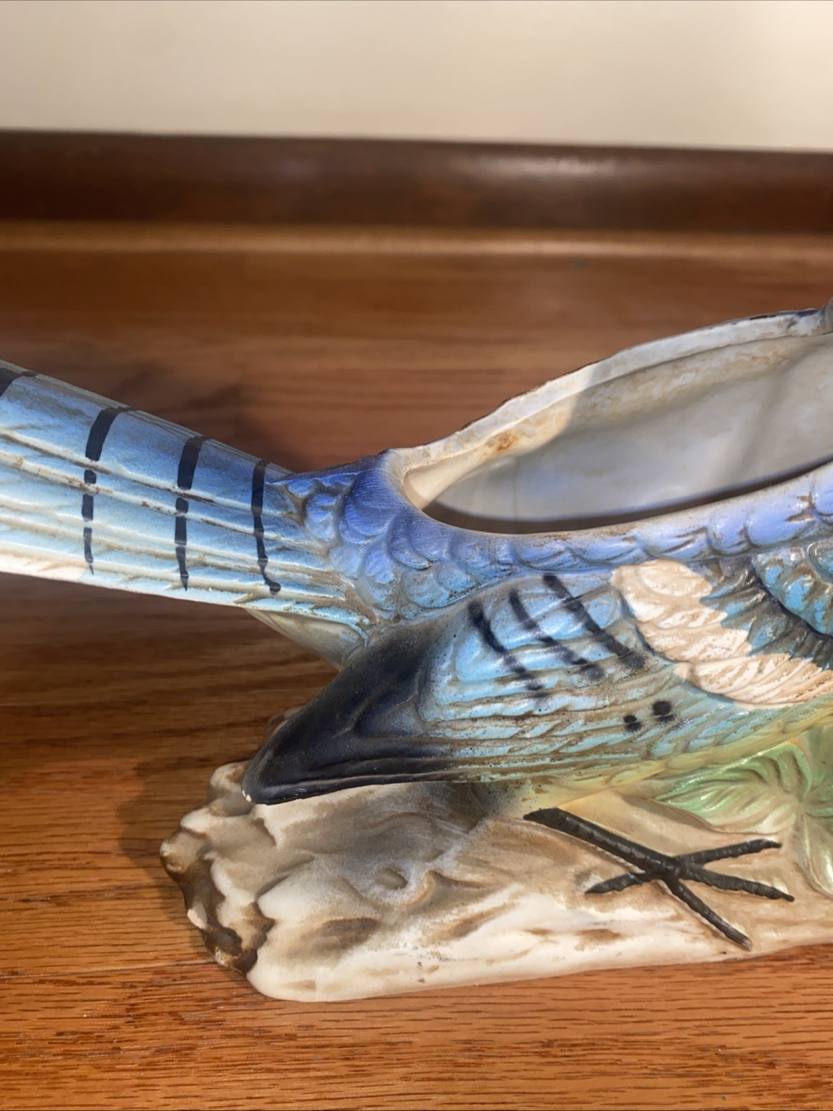 Vintage Blue Jay Planter Blue Bird Made Japan for Rubens Originals Las Angeles