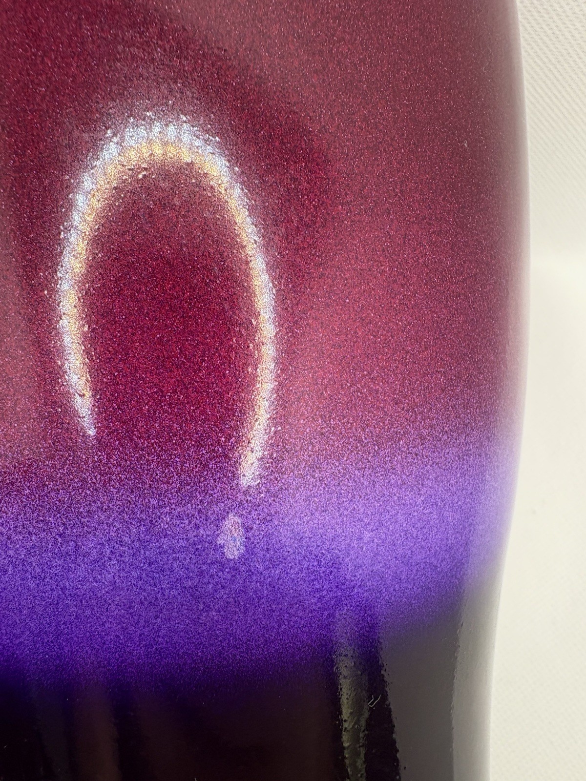 Scheurich Germany 620-15 Ceramic Orchid Pot Glossy Plum Purple Ombre Waterproof