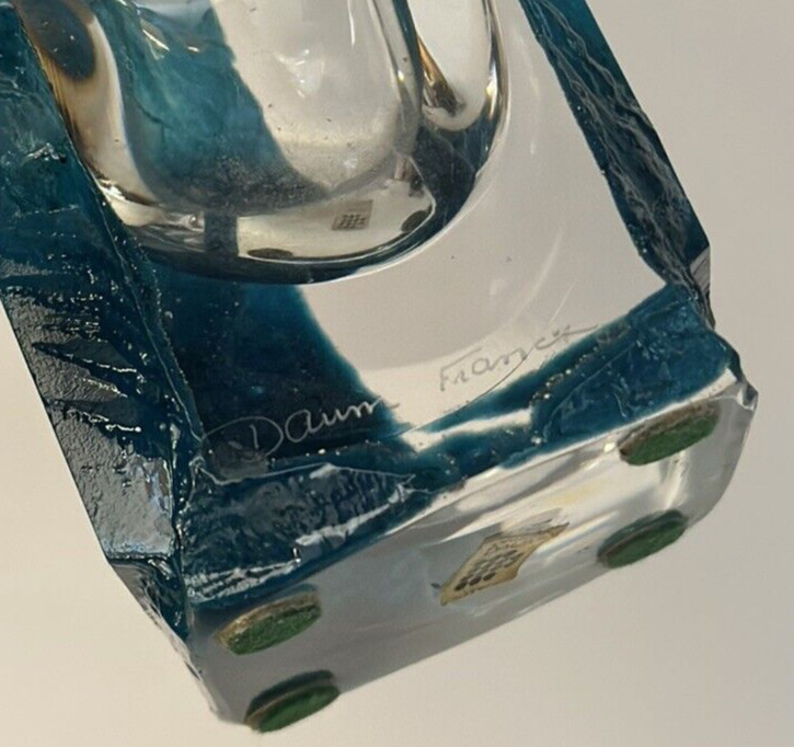 DAUM FRANCE “ARGOS” CRYSTAL VASE DESIGNED BY CESAR BALDACCINI……CA.1970