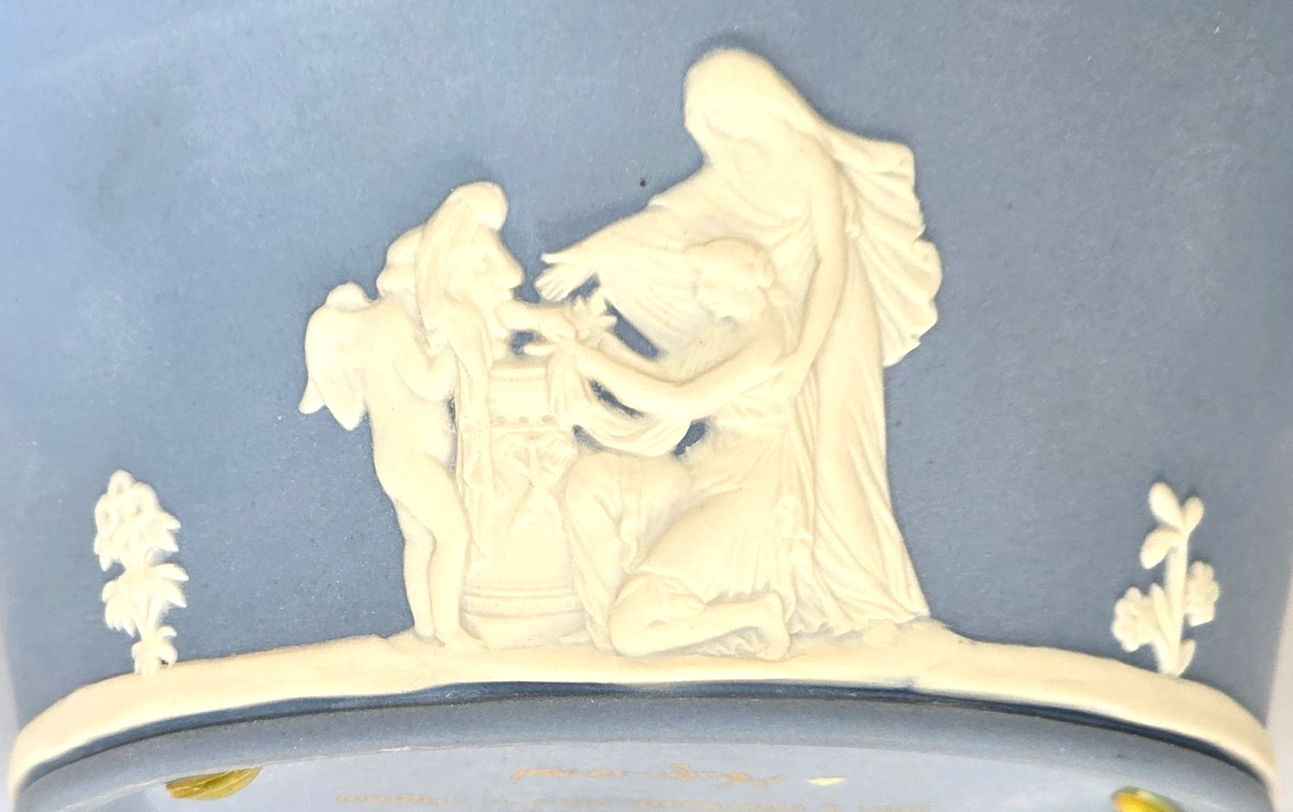 Wedgwood Blue Jasperware Lidded Potpourri Pot 5″ Lord Wedgwood Collection 1980