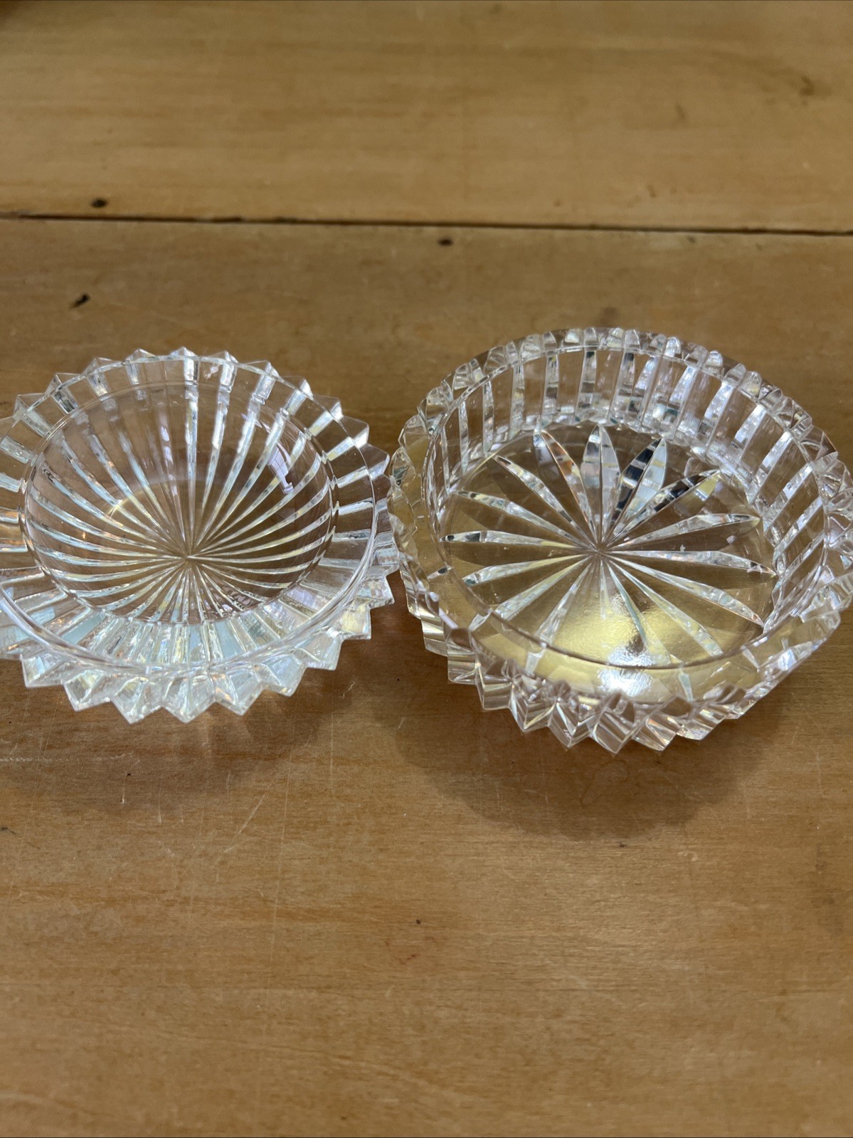 Vintage Waterford Crystal Lidded Round Trinket Box Dish – Made In Ireland