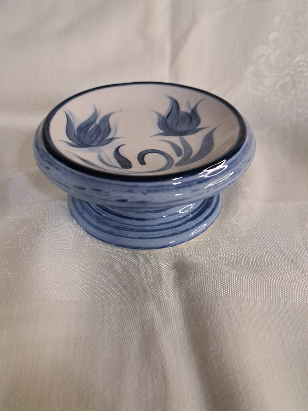 Gail Pittman Pottery Pillar Candle Holder Signed