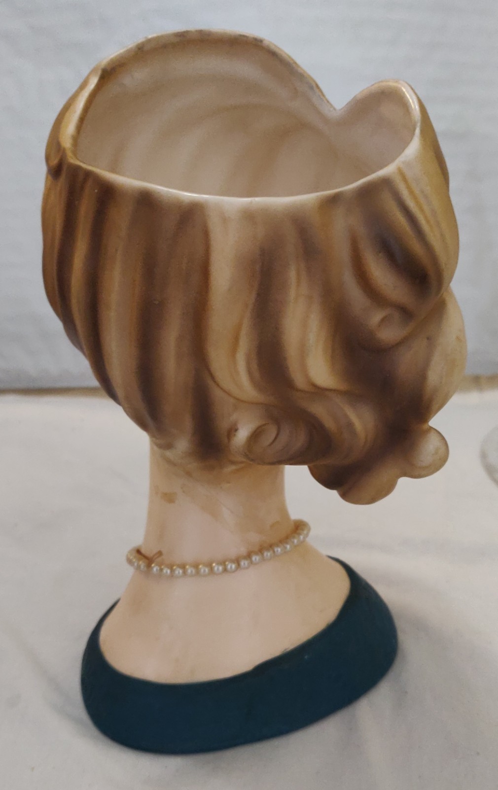 Vintage Napco Lady Head Vase C7473 DAMAGED 8 inches tall